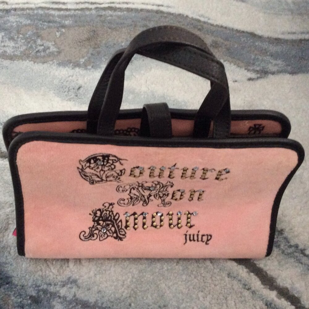 Vtg Y2K Juicy Couture Mon Amour Makeup/Cosmetic/Toiletry Travel Bag w/Handles - Picture 2 of 11